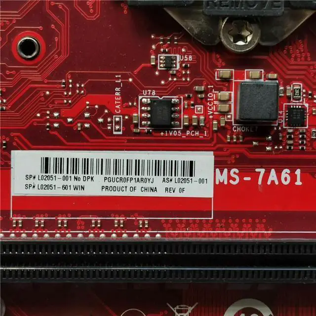 Main image of Desktop Motherboard For For OMEN 880-181cn MS-7A61 Z370 L02051-001 L02051-601