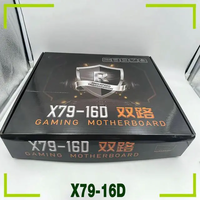 Alt view image 2 of 4 - For Dual CPU Socket Motherboard LGA2011 DDR3 Video Output 2 Gigabit Ethernet Ports X79-16D