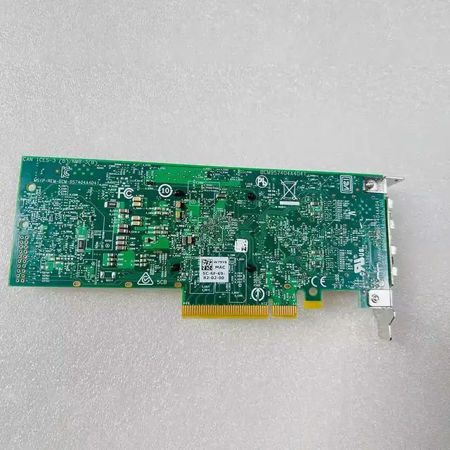Alt view image 2 of 4 - For 10G/25G 10 Gigabit Network Card With Dual Electrical Ports 0W79Y8 BCM57414