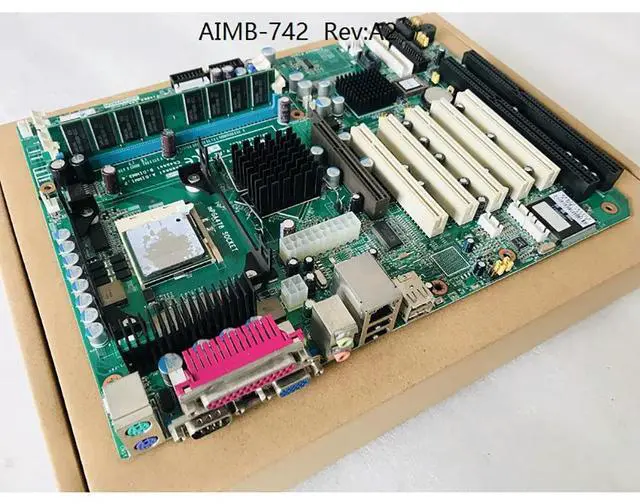 Alt view image 2 of 4 - Industrial Computer Mainboard With 2 Isa Slots For Advantech AIMB-742 AIMB-742VE A2
