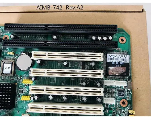 Alt view image 4 of 4 - Industrial Computer Mainboard With 2 Isa Slots For Advantech AIMB-742 AIMB-742VE A2