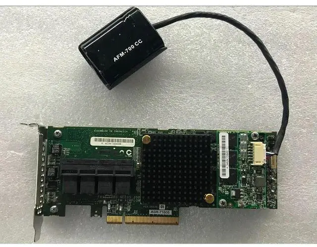 Alt view image 4 of 4 - For Adaptec 1G 16-port array card PCIe 3.0 6G fully functional array card ASR-71605