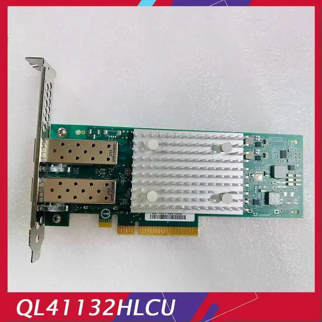 Alt view image 2 of 4 - For QLGC Pcie X8 10 Gigabit Network Card With Dual Electrical Ports QL41132HLCU