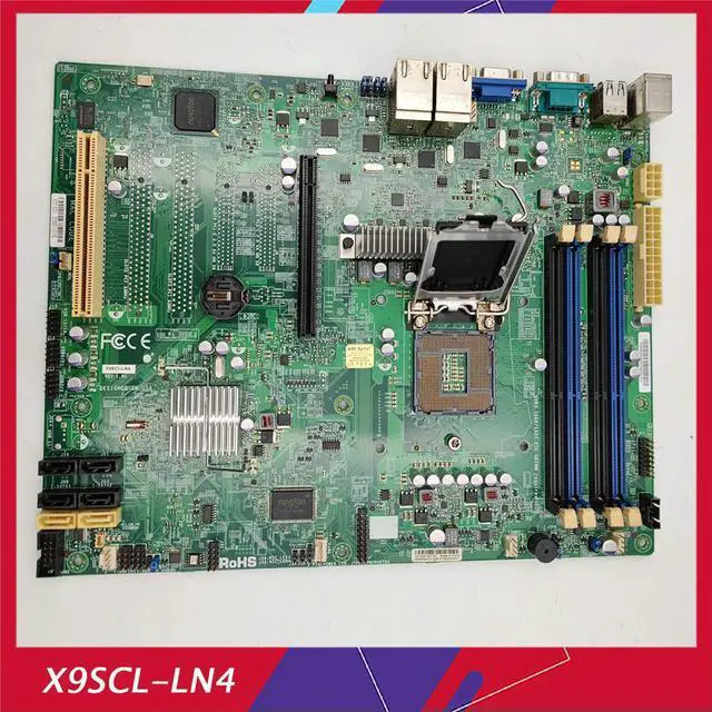Alt view image 2 of 4 - X9SCL-LN4 For Server Motherboard C202 Chipset LGA 1155 Support Xeon E3-1230V2 4 Gigabit Ethernet