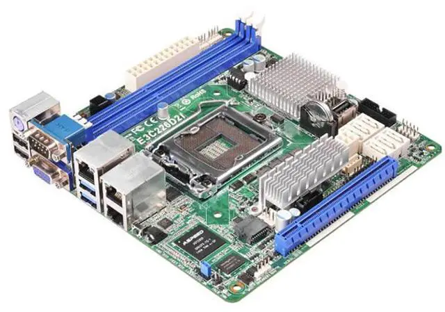 Alt view image 3 of 3 - E3C226D2I For Server Motherboard Supports LGA1150 V3V4 DDR3 1600/1333 ECC