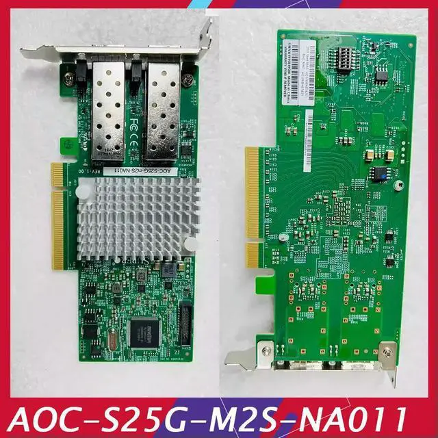 Main image of For cx-4 Gigabit Network Card With Dual Electrical Ports 25g SFP +Mellanox AOC-S25G-M2S-NA011 AOC-S25G-M2S