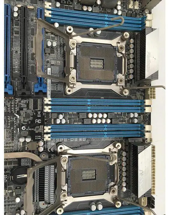 Alt view image 3 of 4 - Server Motherboard For For Z9PE-D8 WS 14*SATA 7*PCI-Ee E5-2696 2680 V2 , Good