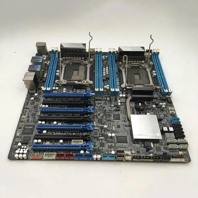 Alt view image 4 of 4 - Server Motherboard For For Z9PE-D8 WS 14*SATA 7*PCI-Ee E5-2696 2680 V2 , Good