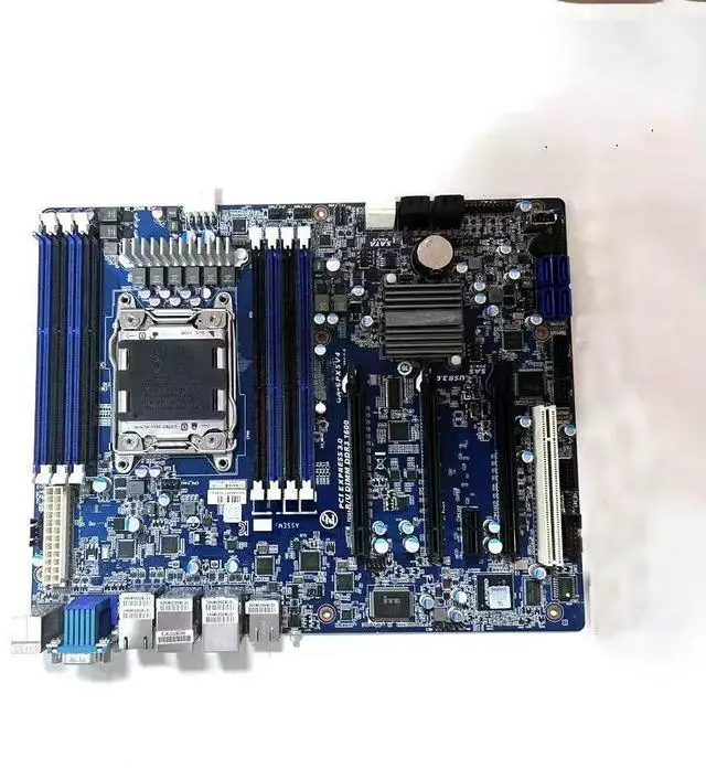 Alt view image 5 of 6 - For 2011-pin Server Motherboard Support E5-2680 V2 REG DDR3 Memory GA-6PXSV4
