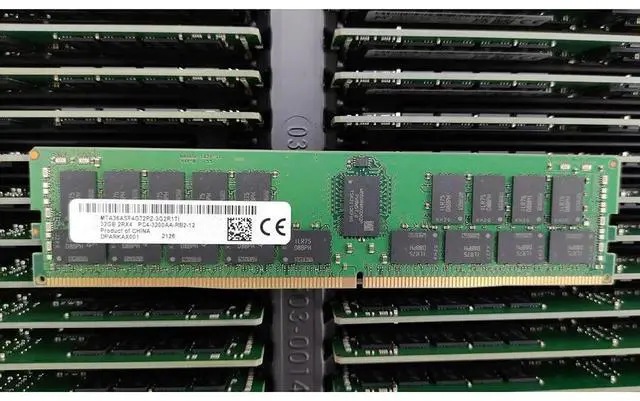 Alt view image 2 of 3 - 32GB DDR4 3200MHz ECC REG 2RX4 RAM For R7525 R6515 R7515 T640 Server Memory