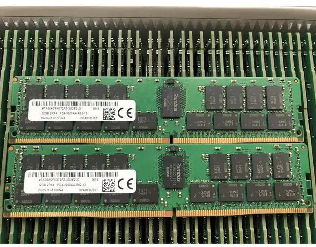 Alt view image 3 of 3 - 32GB DDR4 3200MHz ECC REG 2RX4 RAM For R7525 R6515 R7515 T640 Server Memory
