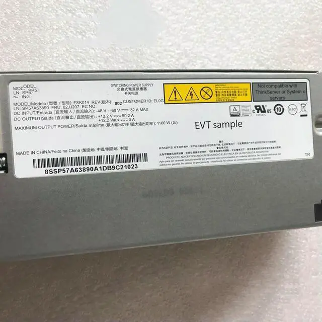 Main image of For AcBel 1100W FSK014 02JJ207 SP57A63890 Power Supply