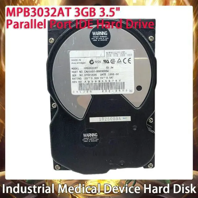 Main image of MPB3032AT For FUJITSU Industrial Device Hard Disk 3GB 3.5" Parallel Port IDE PC Hard Drive