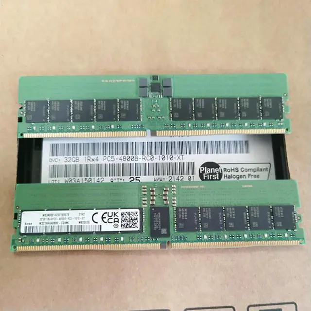 Alt view image 2 of 3 - 1Pcs For 32G 1RX4 PC5-4800 ECC REG RDIMM Server Memory 32GB 4800 DDR5