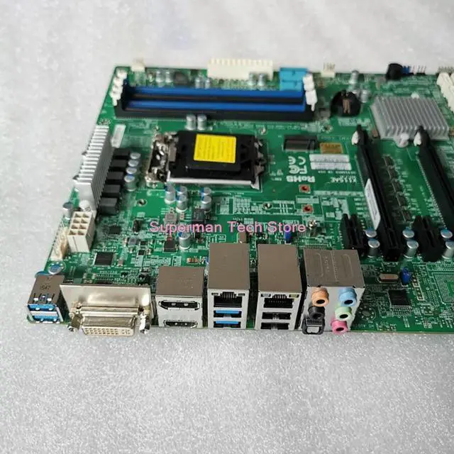 Alt view image 3 of 3 - Workstation Motherboard Chipset C236 LGA1151 DDR4 Xeon E3-1200 v5/v6 6th/7th Gen. Core i7/i5/i3 Series For X11sae