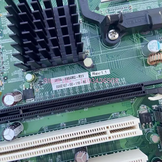 Alt view image 2 of 3 - Industrial Computer Motherboard Dual Network Port 6 PCI For IEI IMBA-690AM2-R11