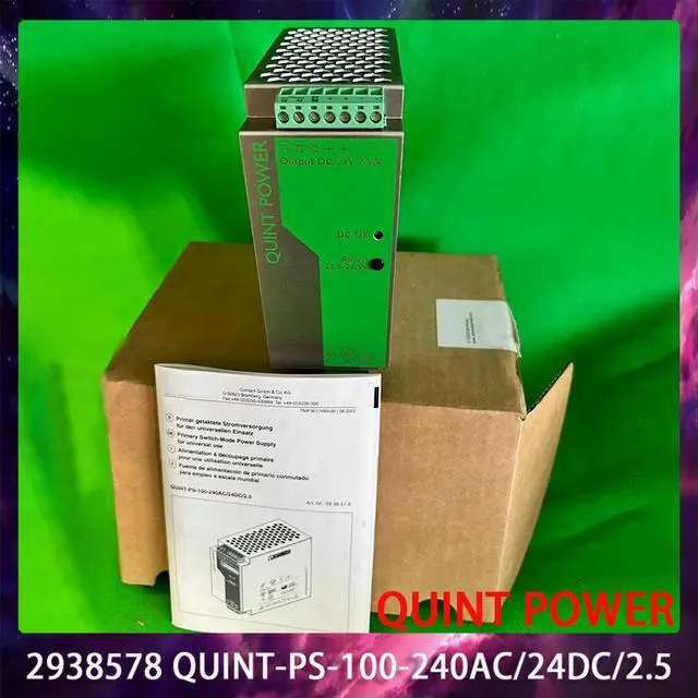 Main image of 2938578 QUINT-PS-100-240AC/24DC/2.5 QUINT POWER 24VDC/2.5A Switching Power Supply
