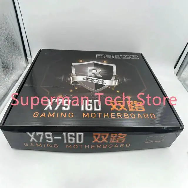 Alt view image 3 of 3 - X79 16D For Dual CPU Socket Motherboard LGA2011 DDR3 Video Output 2 Gigabit Ethernet Ports X79-16D