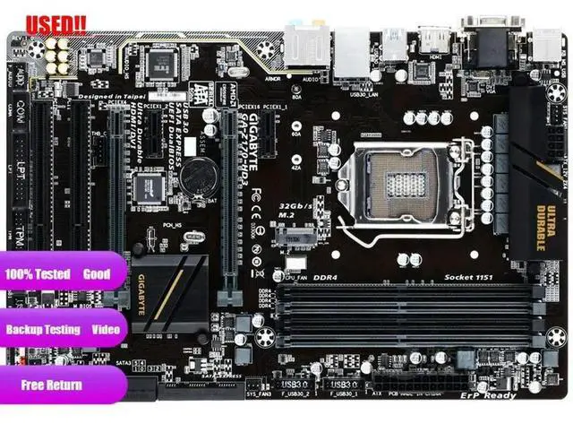 Main image of GA-Z170-HD3 Motherboard Z170 Socket A 1151 DDR4 Support I7 6700K
