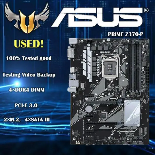 Main image of PRIME Z370-P Motherboard A1151 DDR4 64GB Core i7/i5/i3 PCI-E 3.0 64GB Desktop maiboard