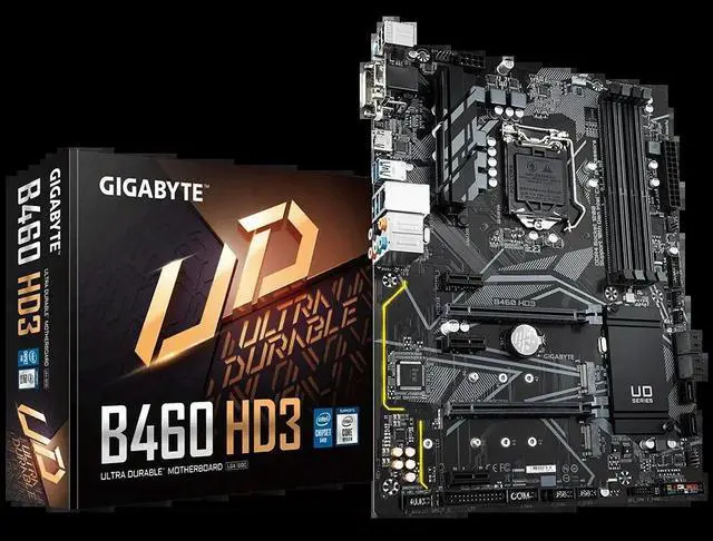 Main image of B460 HD3 A 1200 B460 ATX Motherboard with Dual M.2, SATA 6Gb/s USB 3.2