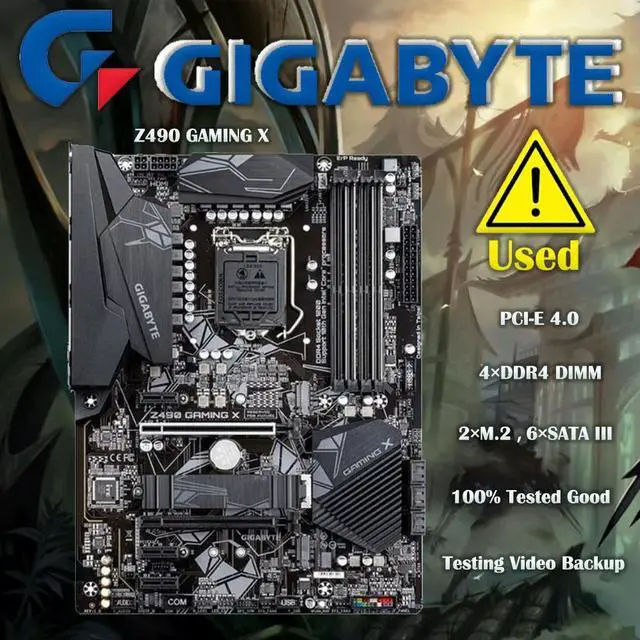 Main image of GA Z490 Gaming X Motherboard A 1200 Z490 Desktop Mainboard Support i3 i5 i7 10400F 10400 10100F 10700K