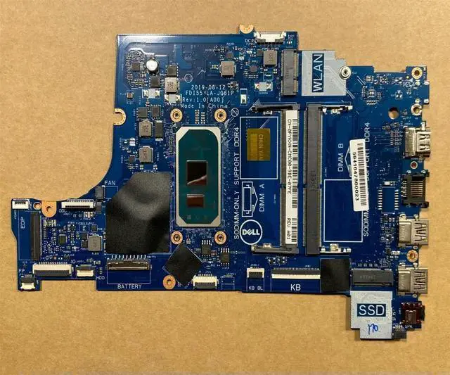 Main image of PYKXN 8JV5F LA-J081P For Inspiron 3593 5593  Laptop Motherboard i5-1035G4 Full Teste