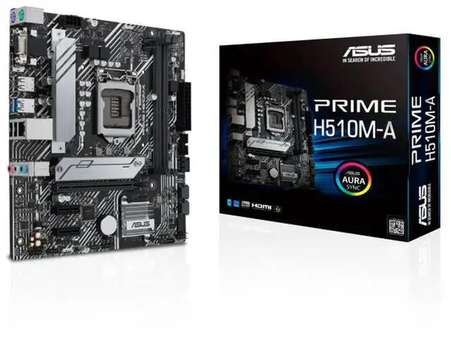 Main image of A 1200 PRIME H510M-A H510 Motherboard PCI-E 4.0 2 DDR4 64GB 4 SATA III Micro ATX Motherboard 1200 USB3.2