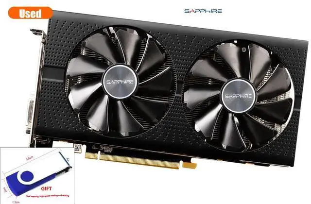 Main image of Video Card RX580 2048SP8GB 256Bit GDDR5 Graphics Cards for RX 500 series VGA Cards with 32GB U DISK
