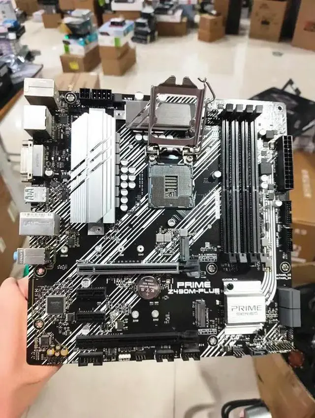 Main image of FOR PRIME Z490M-PLUS Motherboard Support i9-10900K i7-10700F i5-10600KF i3-10305 10TH CPU 3200MHz M.2 NVME HDMI mATX