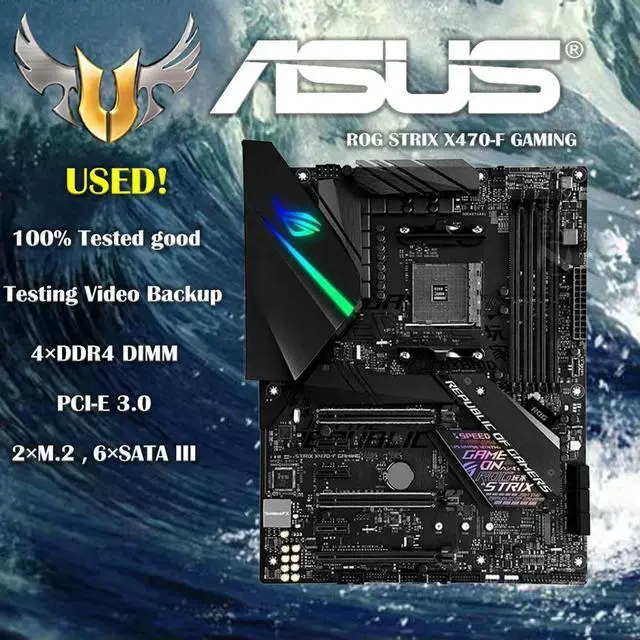 Main image of ROG Strix X470-F Gaming AM4 X470 SATA 6Gb/s ATX Motherboard