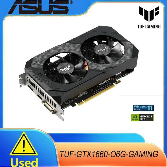Main image of TUF Gaming GeForce GTX 1660 6GB Dual-fan Edition HDMI DP DVI Gaming Graphics Card