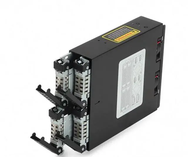 Main image of Optical Drive Bay Hard Drive Box 4 Bays 2.5-inch SATA/SAS SSD Hot Swappable Built-in Hard Drive Extraction Box MB994SP-4S