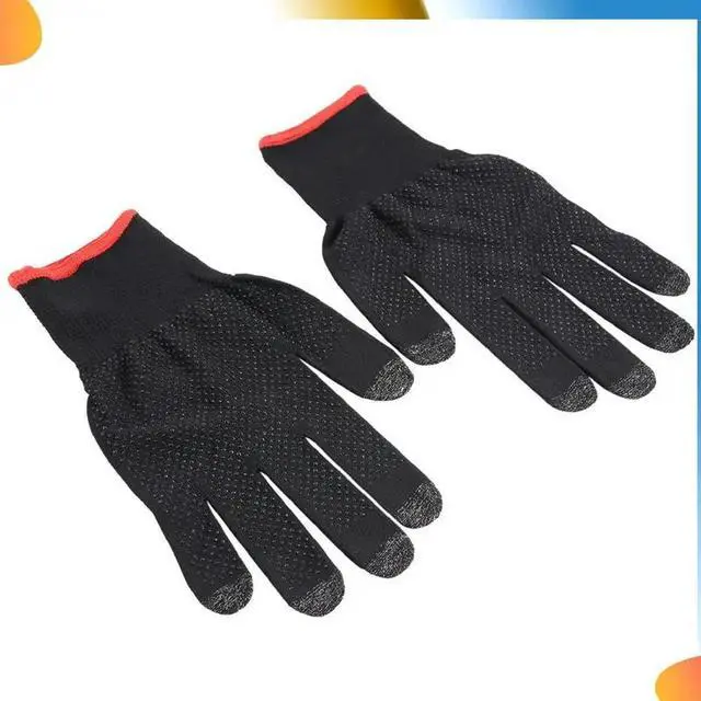 Alt view image 2 of 4 - 2Pcs Game Gloves For PUBG Sweat Proof Non-Scratch Sensitive Press Screen Gaming Finger Thumb Sleeve Gloves