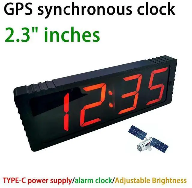 Auto Timing Calibration Alarm Clock 2.3 Inch LED GPS Satellite ...