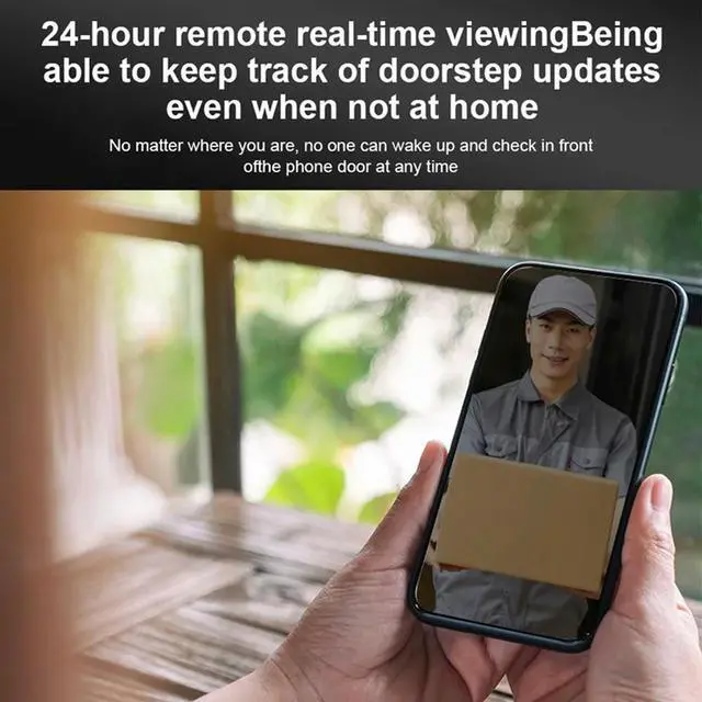 Alt view image 4 of 4 - Tuya 4.3" 2MP Digital Doorbell Eye Electronic Peephole PIR Motion Detection Door Camera With 32G Memory Card