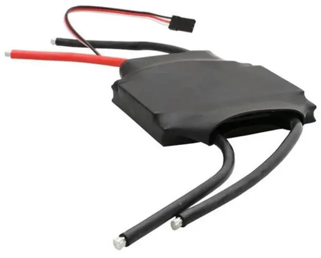 Alt view image 5 of 6 - High-Power 200A 2000W Two-Way Brushed ESC Speed Controller 12V-26V 3S-6S With LED Lights For RC Trawler 997 Motors