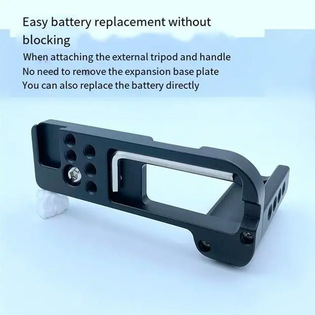 Alt view image 4 of 6 - For ZV-1II Camera Grip Base Plate ZV1M2 L Plate ZV1F Cold Shoe Mount Expansion Quick Release Plate