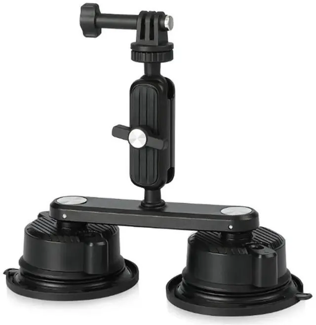 Alt view image 4 of 6 - Suction Cup Mount For Gopro,Camera- Car Window, Windshield 360° Rotation Double Suction Cup Mounting System
