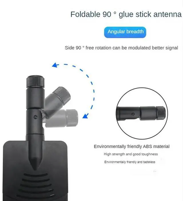 Alt view image 6 of 6 - 10PCS 5G/3G/4G/GSM Full Band Glue Stick Omni Wireless Smart Meter Router Module Gain 40Dbi Antenna, Black SMA Male