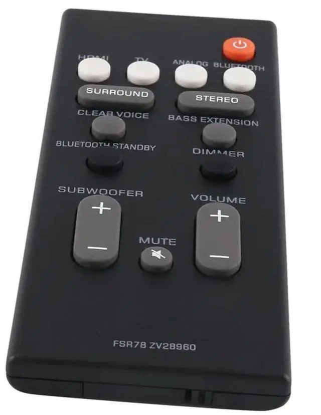 Alt view image 6 of 6 - 6X Remote Control FSR78 ZV28960 For Yamaha YAS-106 YAS-207 ATS-1060 YAS-107 ATS-1070 Bluetooth Soundbar System