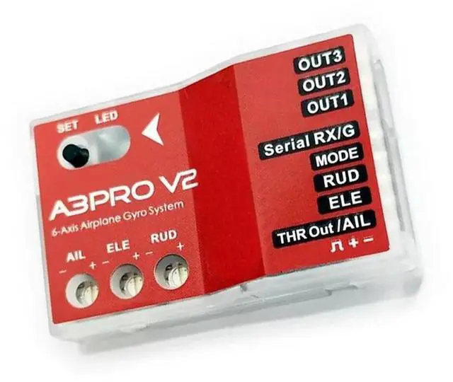 Alt view image 4 of 5 - A3 Pro V2 6-Axis Gyro Stabilizer Flight Controller For RC Delta-Wing V-Tail Airplane Elevatoror