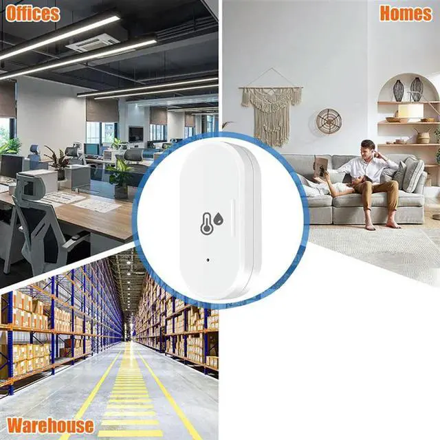 Alt view image 5 of 6 - 4X Tuya Zigbee Smart Temperature & Humidity Sensor, Mini Temperature Humi