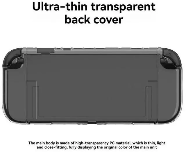 Alt view image 4 of 6 - For Switch 2 Protective Case+Circular Direction Keys Kit+Thumb Grip Set Split Protective Case For Nintendo Switch 2