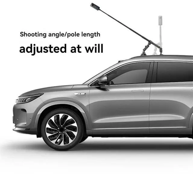 Alt view image 5 of 6 - Car Suction Cup Mount Kit with Invisible Selfie Stick Ball Head Adapter for X4 X3 Action Camera Accessories Rich