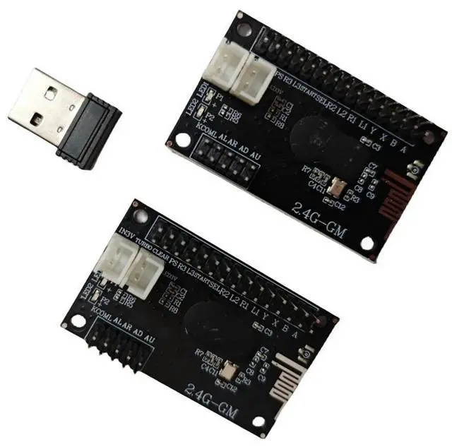 Alt view image 7 of 7 - 2.4G Wireless 2 Players Arcade USB Arcade Zero Delay Joystick Encoder PCB Board For Diy Arcade Game Console Parts