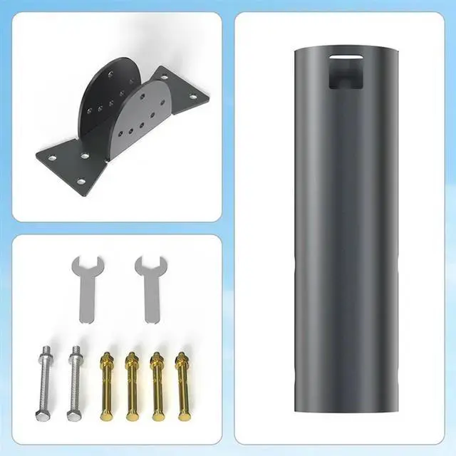 Alt view image 6 of 7 - Adjustable Mounting Kit For Starlink V2 Eave Bracket Satellite Support Stand Practical Internet Dish Pole Mount Kit