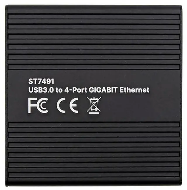 Alt view image 3 of 3 - ST7491 RJ45 Gigabit Ethernet Adapter USB3.0 To 4-Port LAN Gigabit Ethernet USB For Gaming Network Card RTL8153