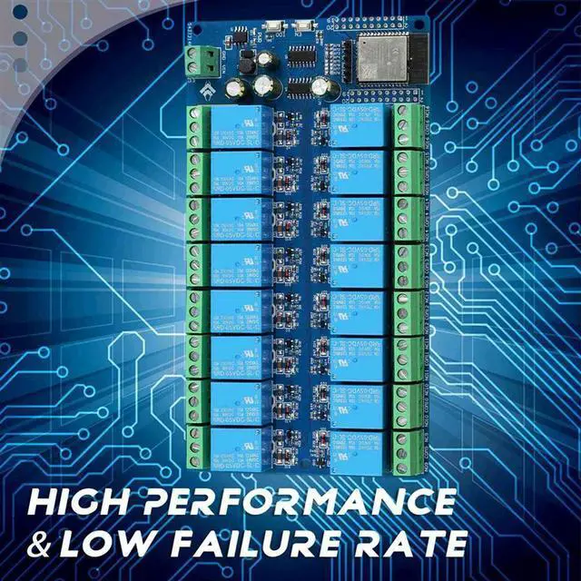 Alt view image 2 of 3 - 3X 16 Channel Relay Module DC5-12V Power Supply ESP32 Development Board ESP32-WROOM Secondary Development Module