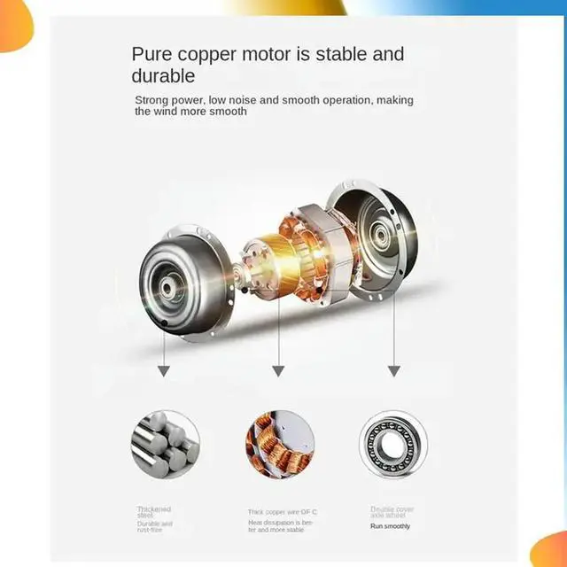 Alt view image 6 of 7 - 360 ° Rotating Ceiling Fan Light E27 ligent Fan With Remote Control LED Fan Light For Living Room Bedroom Top 50W Dura